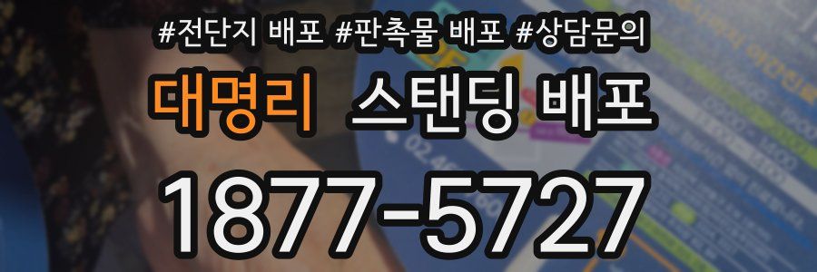 대명리 스탠딩 배포