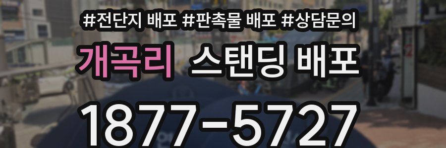 개곡리 스탠딩 배포