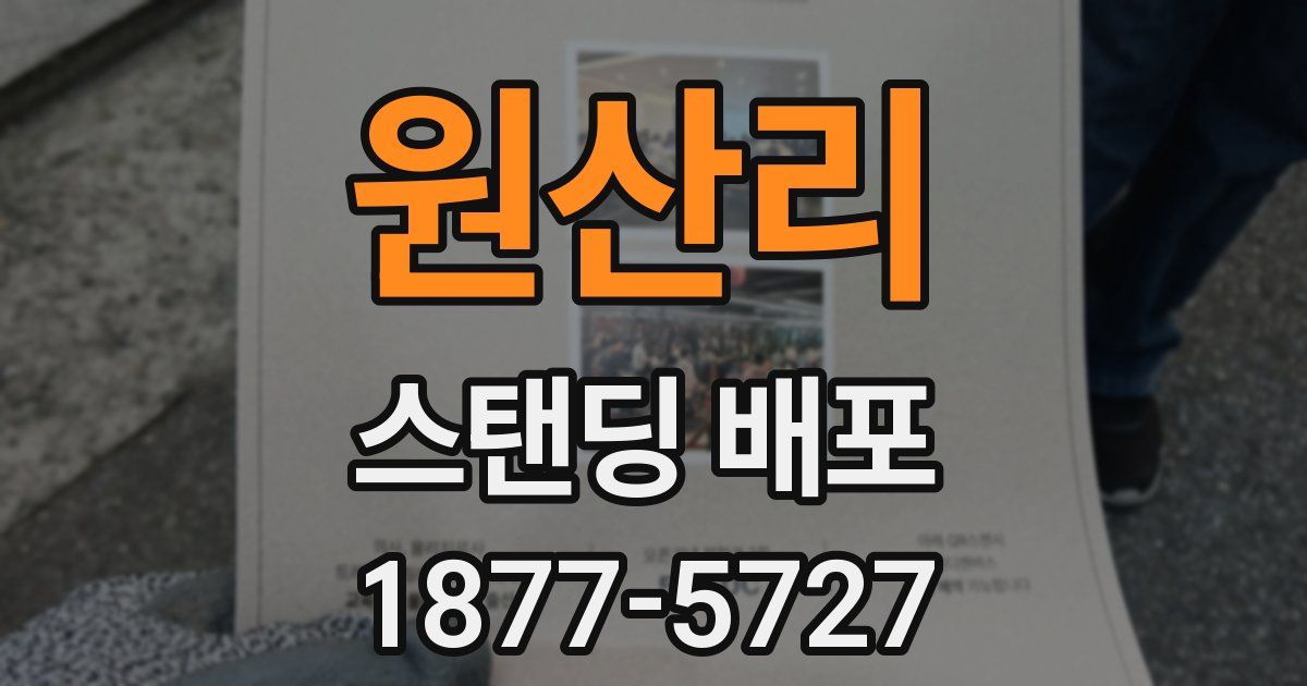 원산리 스탠딩 배포