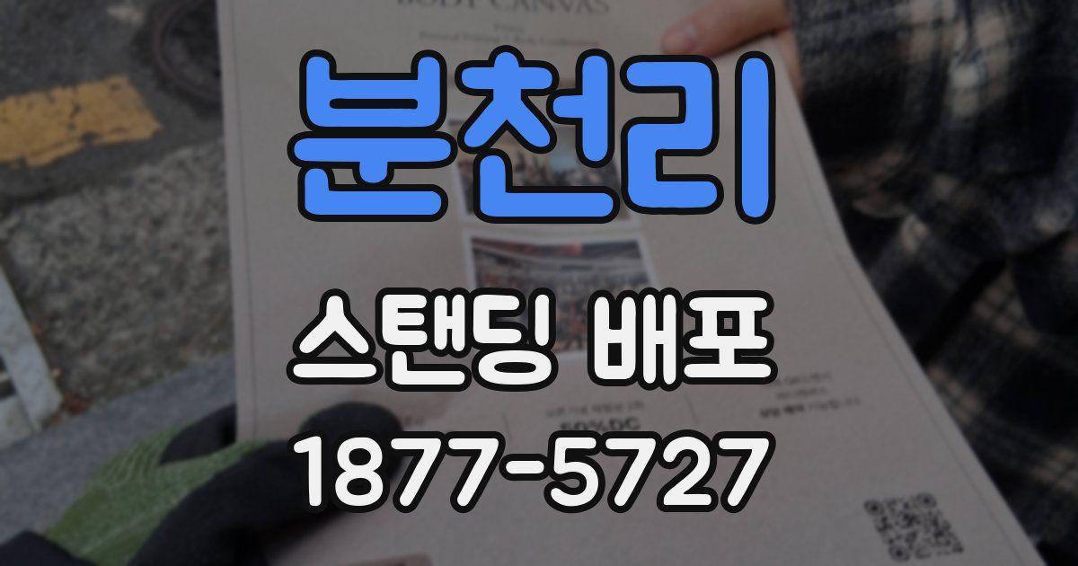 분천리 스탠딩 배포