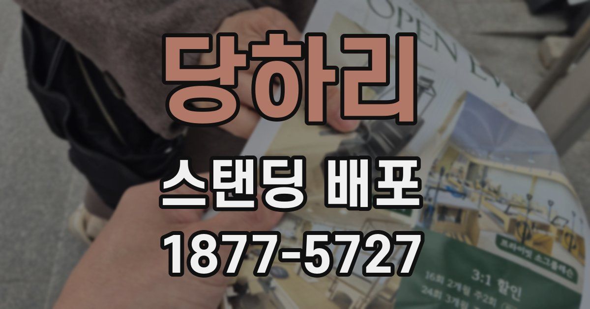 당하리 스탠딩 배포