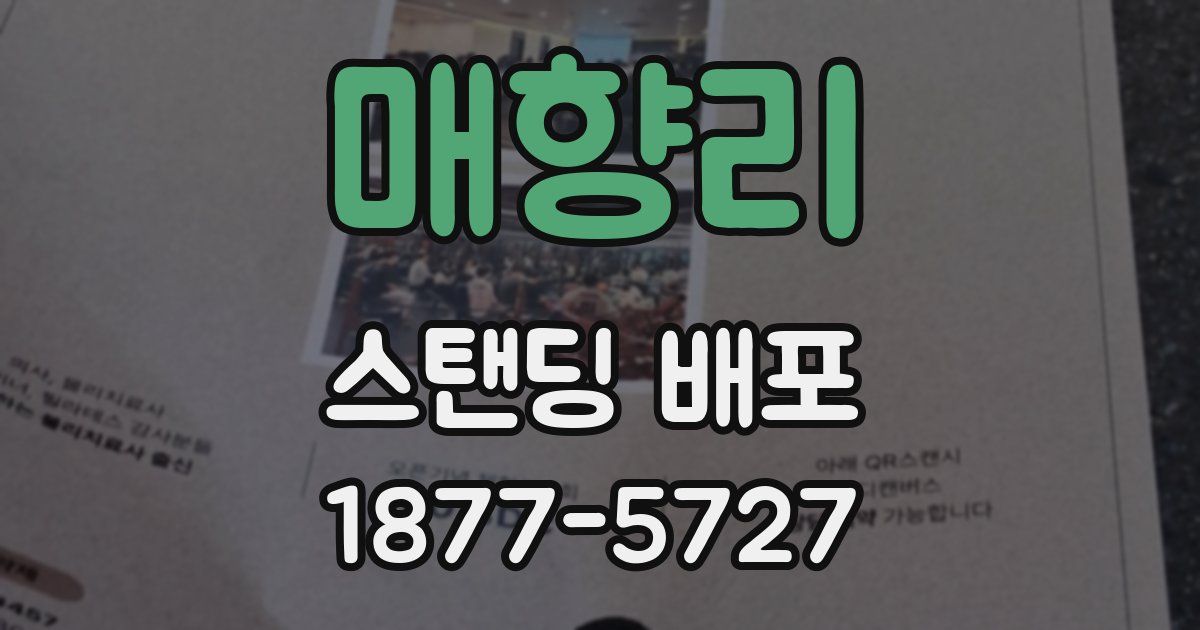 매향리 스탠딩 배포