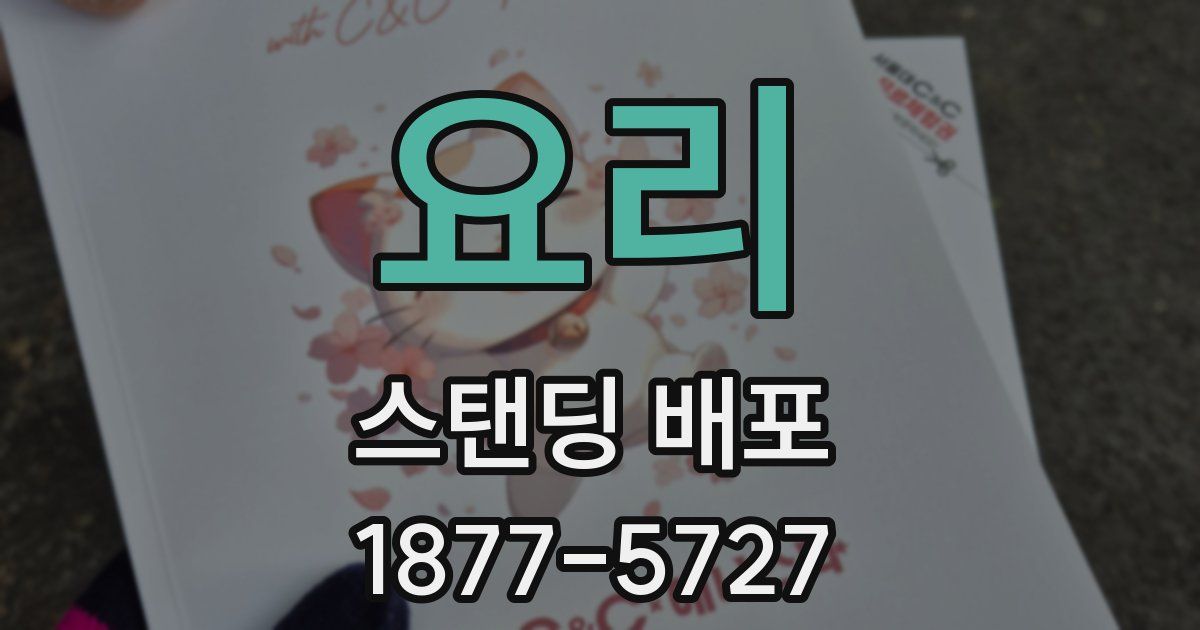요리 스탠딩 배포