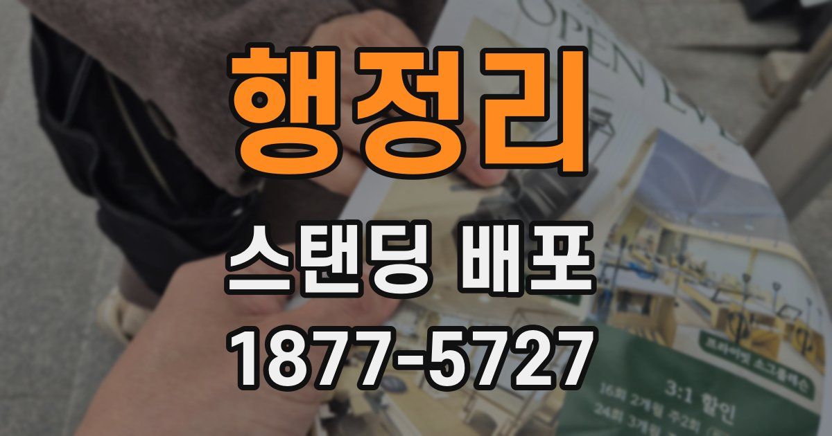행정리 스탠딩 배포