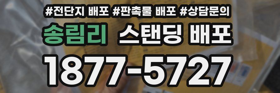 송림리 스탠딩 배포