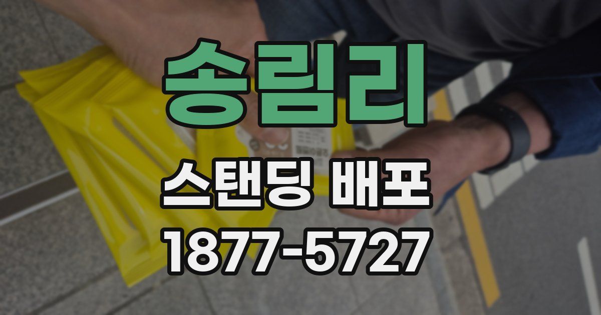 송림리 스탠딩 배포