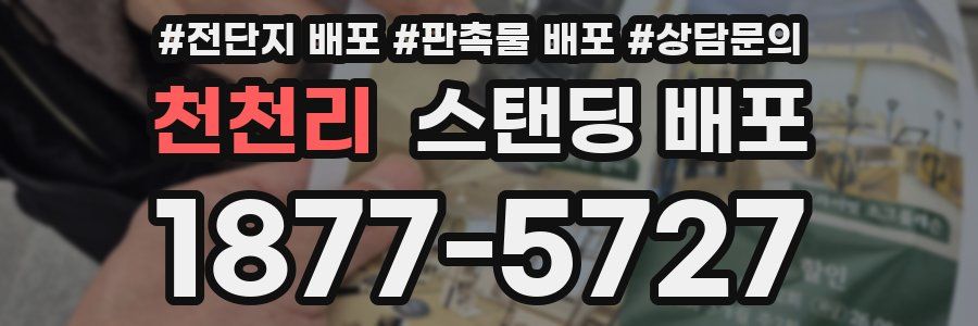 천천리 스탠딩 배포