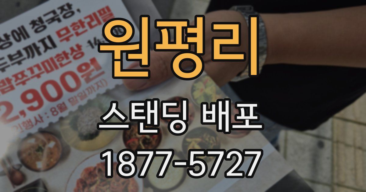 원평리 스탠딩 배포