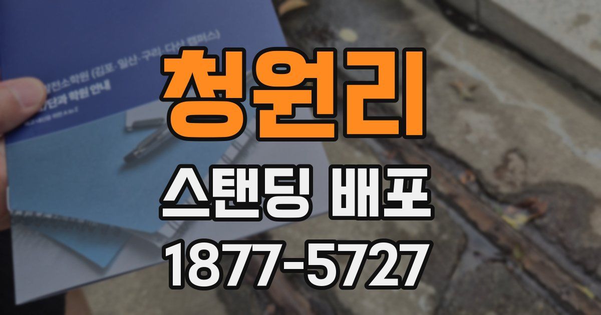 청원리 스탠딩 배포