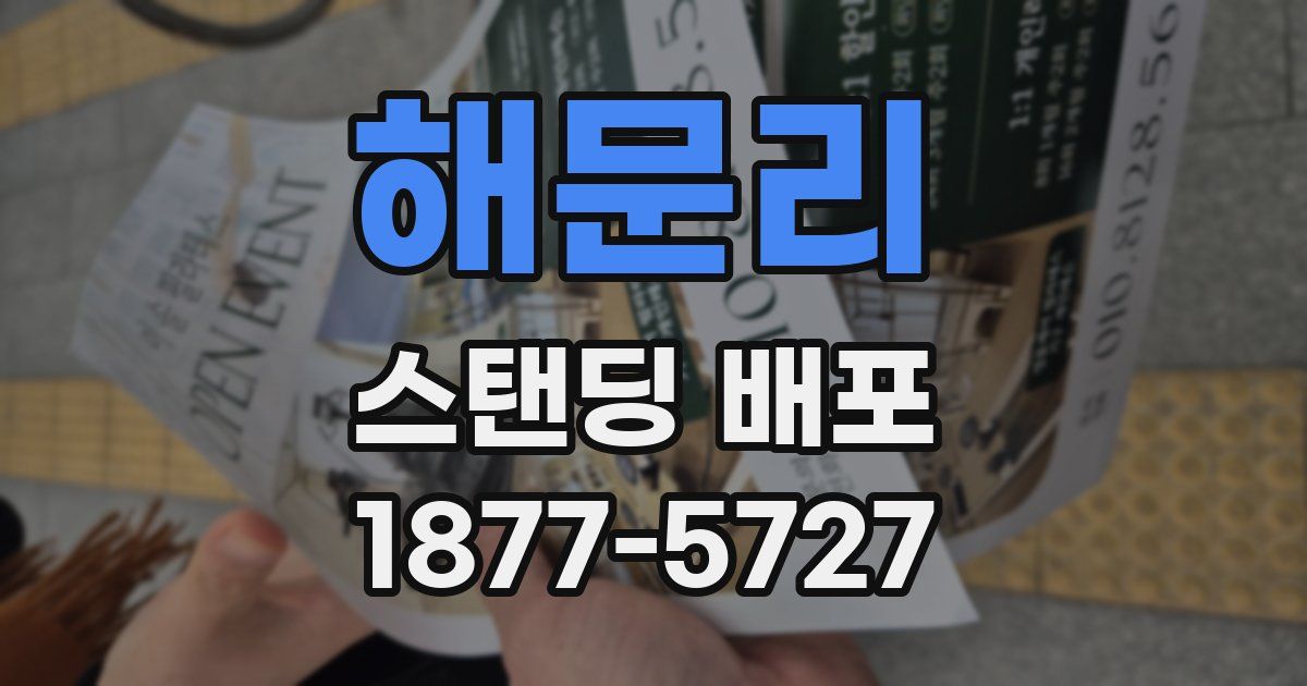 해문리 스탠딩 배포