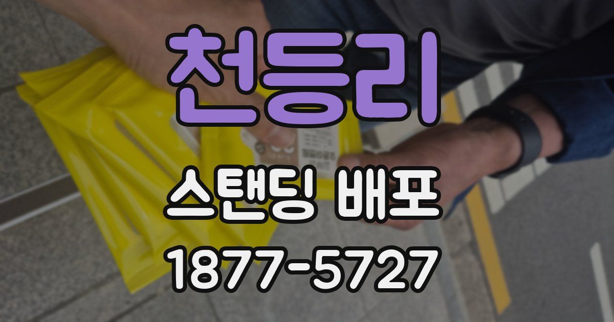 천등리 스탠딩 배포