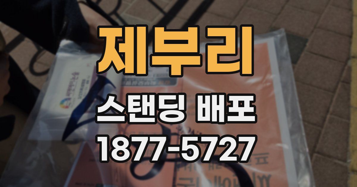 제부리 스탠딩 배포