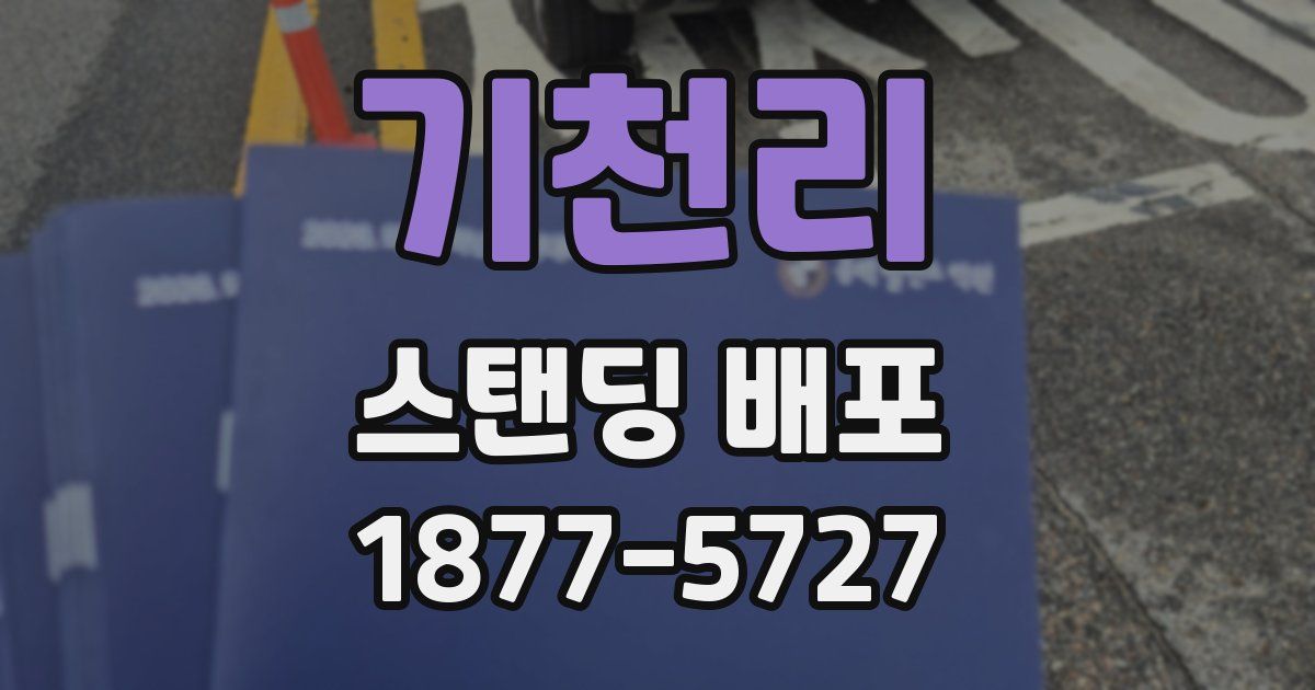 기천리 스탠딩 배포