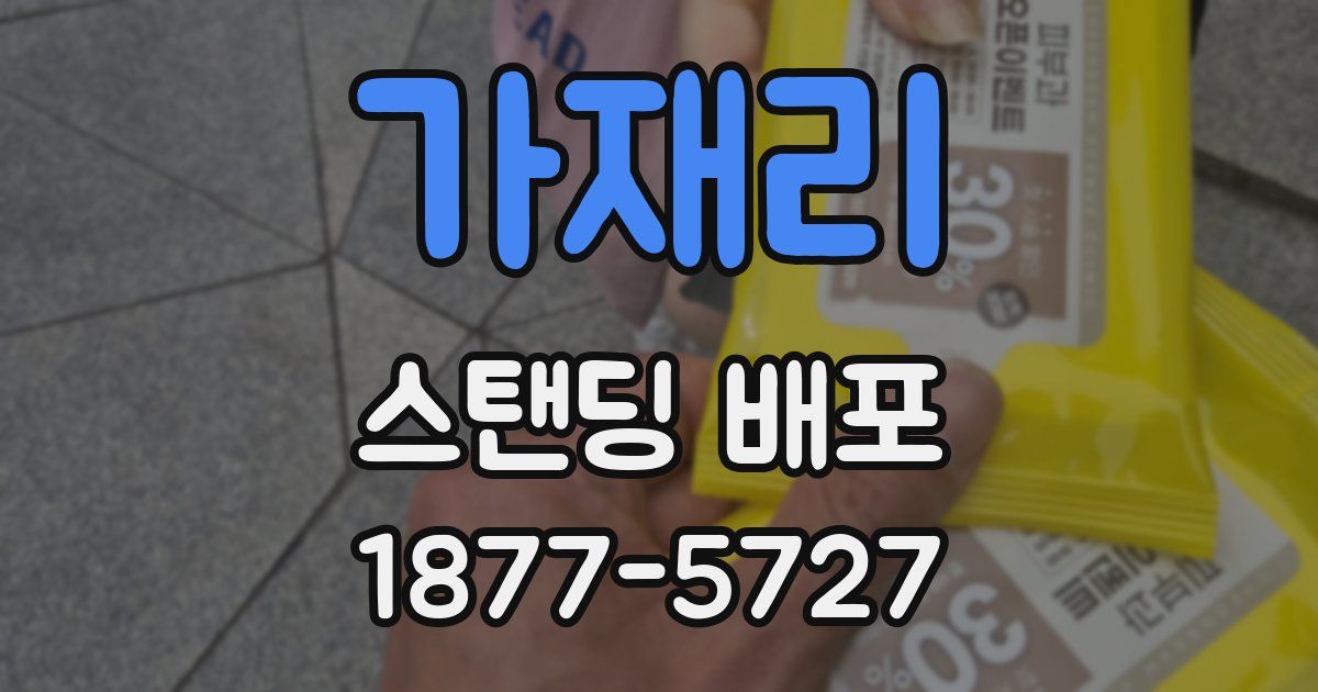 가재리 스탠딩 배포