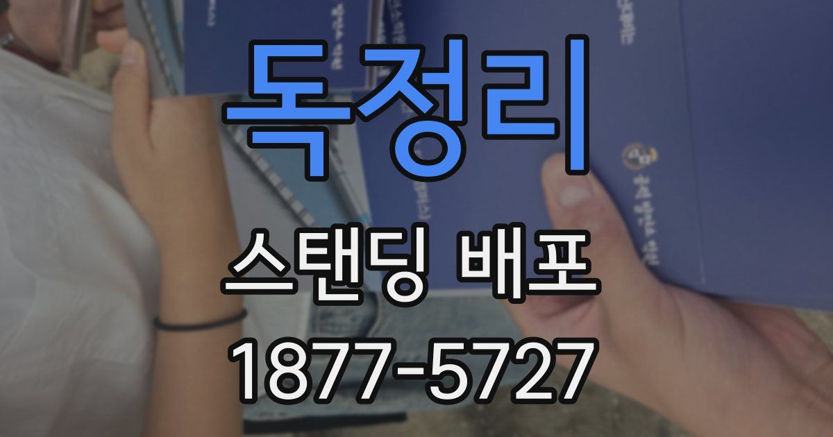 독정리 스탠딩 배포