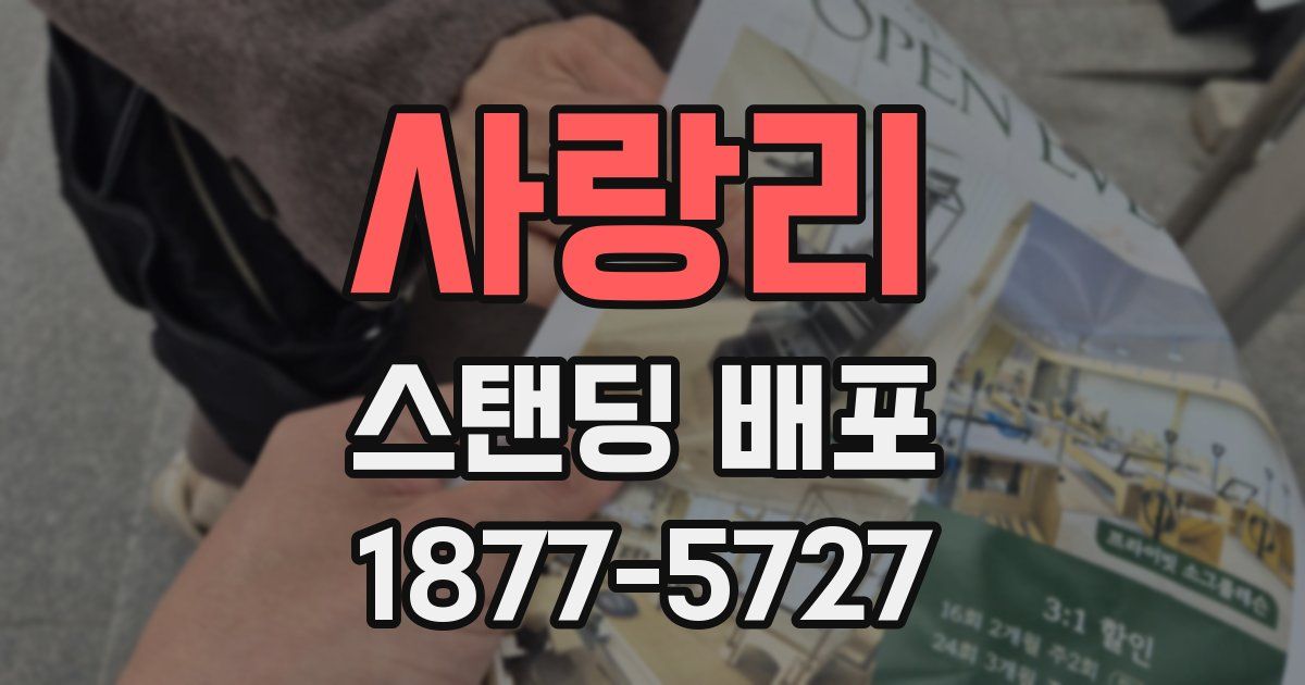 사랑리 스탠딩 배포