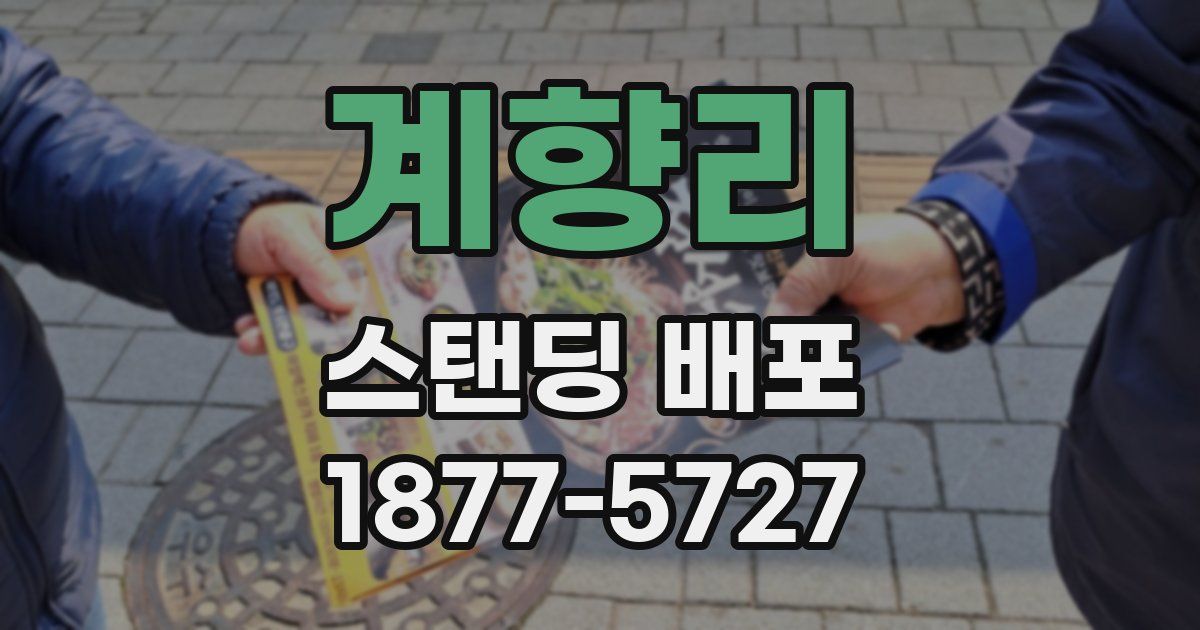 계향리 스탠딩 배포