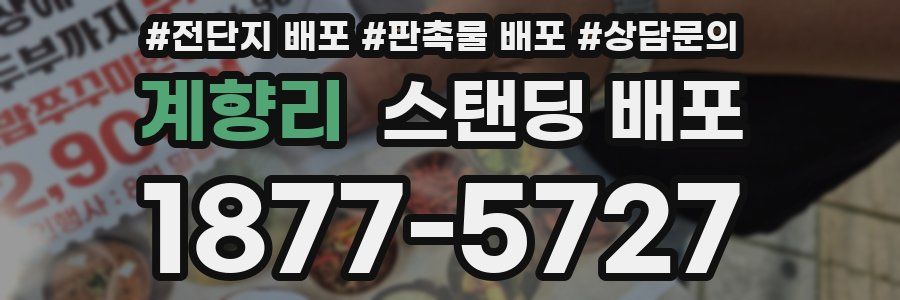 계향리 스탠딩 배포
