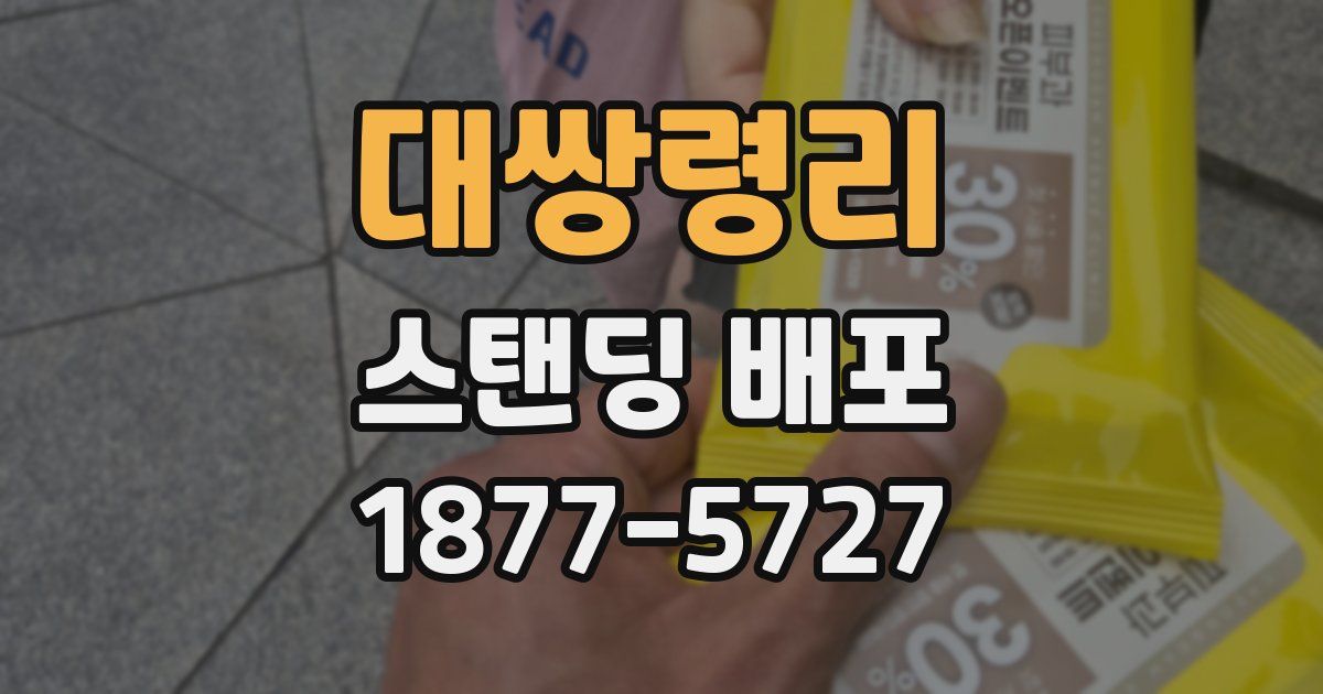 대쌍령리 스탠딩 배포