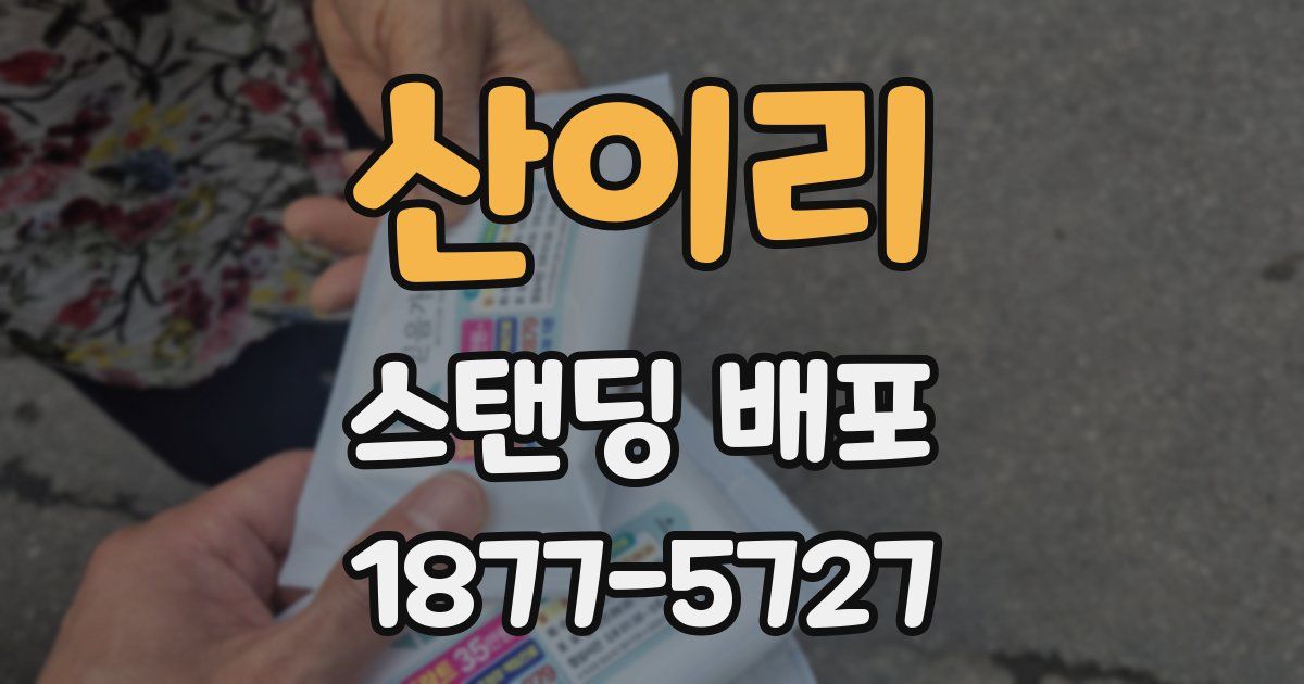 산이리 스탠딩 배포