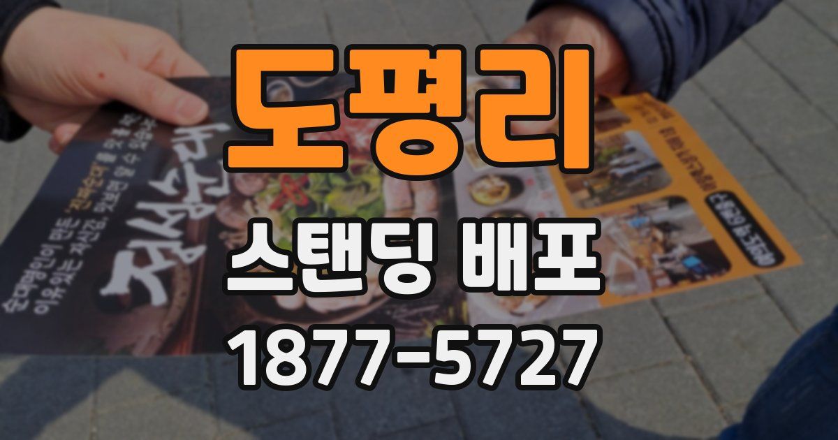 도평리 스탠딩 배포