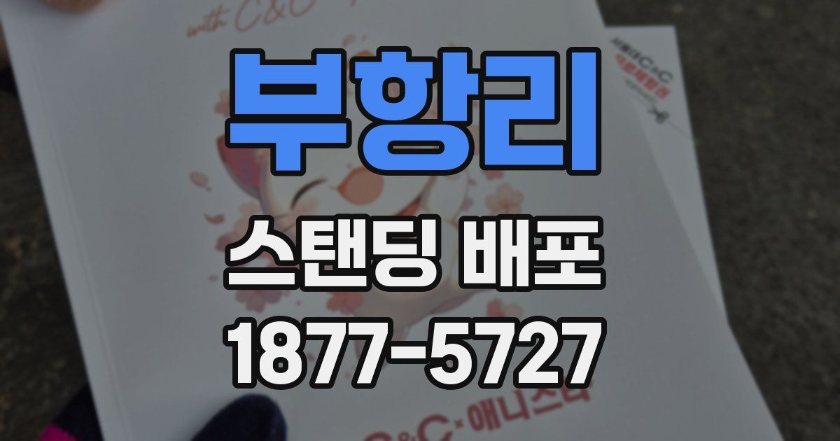 부항리 스탠딩 배포