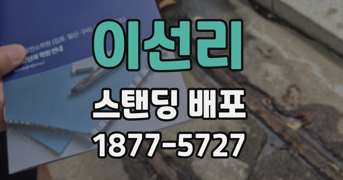 이선리 스탠딩 배포
