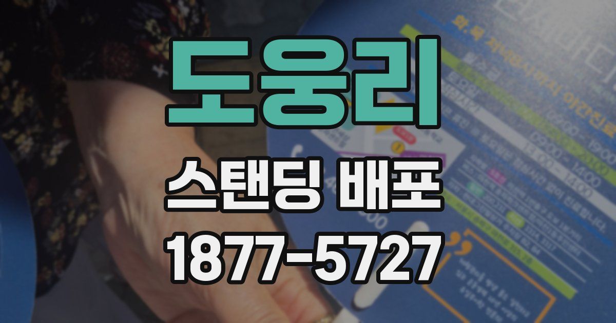 도웅리 스탠딩 배포