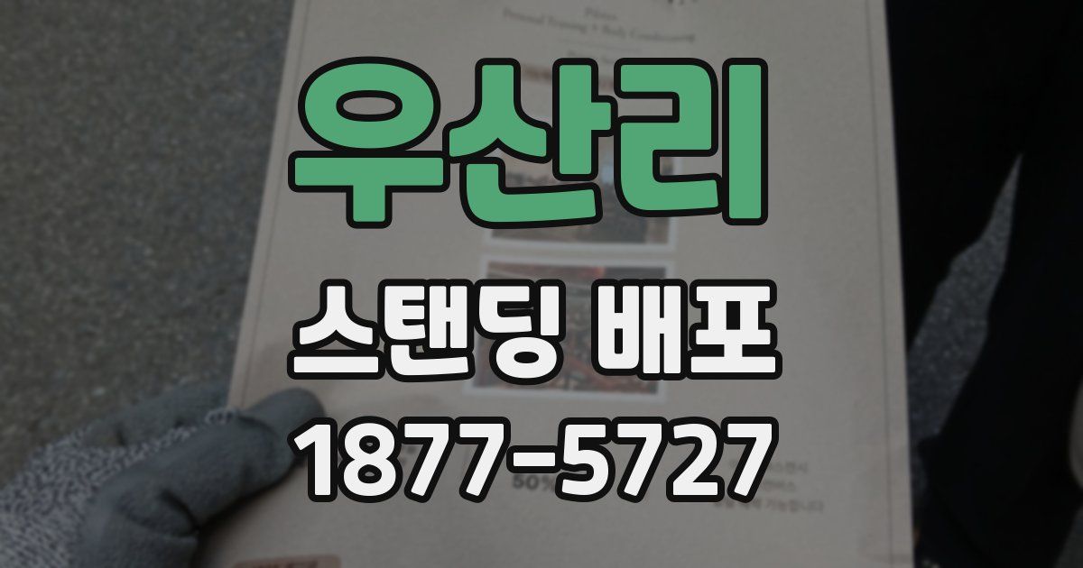 우산리 스탠딩 배포