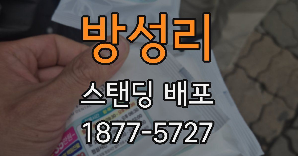 방성리 스탠딩 배포