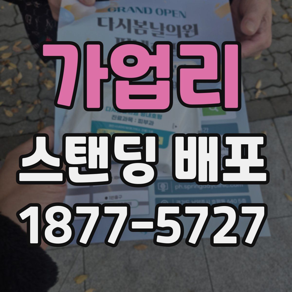 가업리 스탠딩 배포