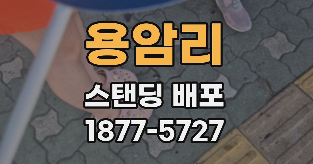 용암리 스탠딩 배포