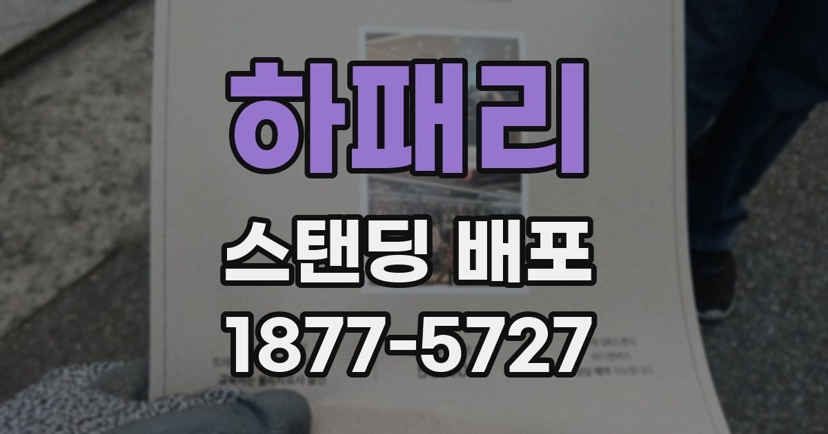 하패리 스탠딩 배포