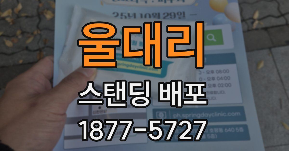 울대리 스탠딩 배포