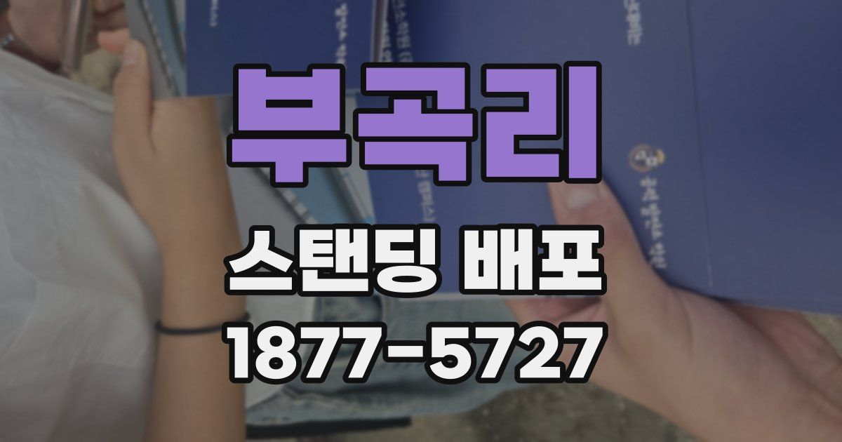 부곡리 스탠딩 배포