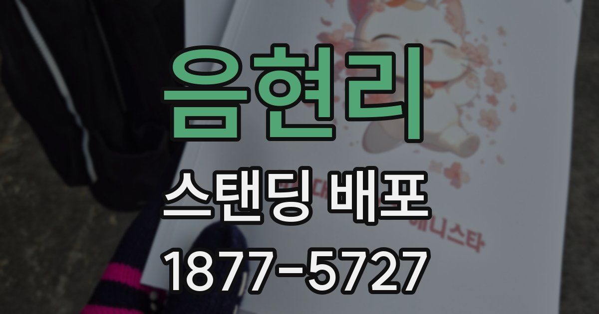 음현리 스탠딩 배포