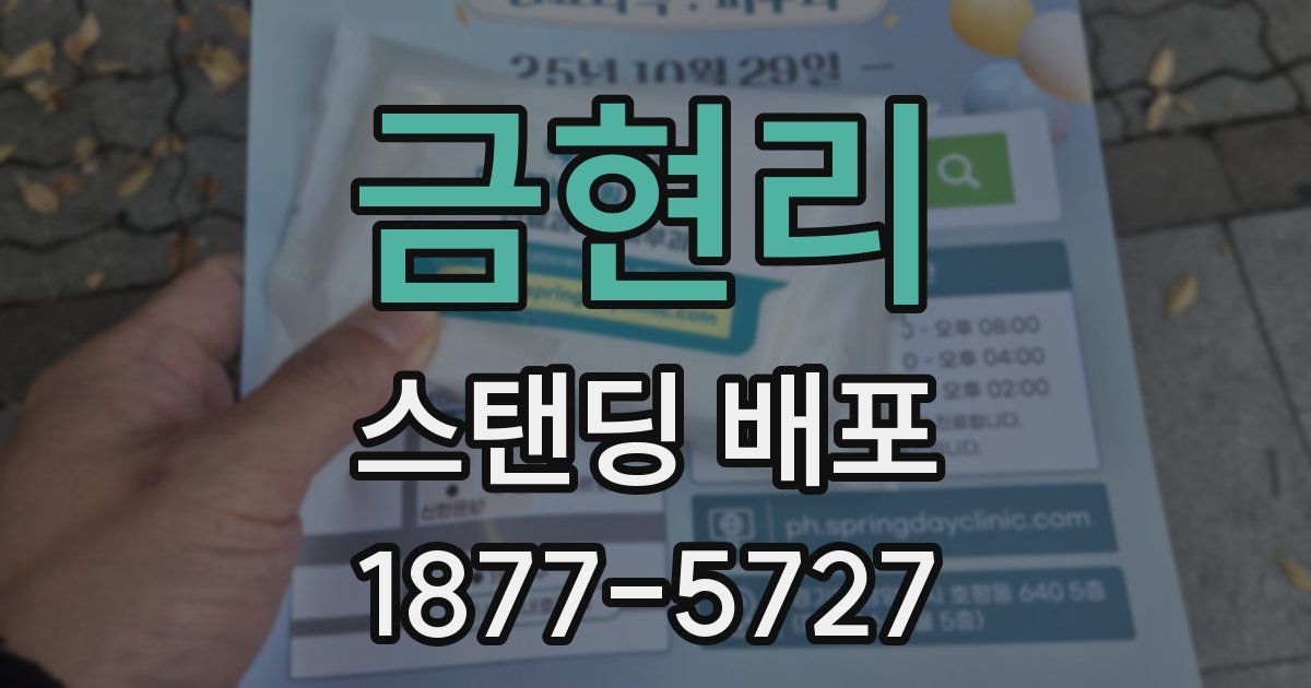 금현리 스탠딩 배포