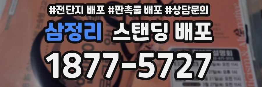 삼정리 스탠딩 배포