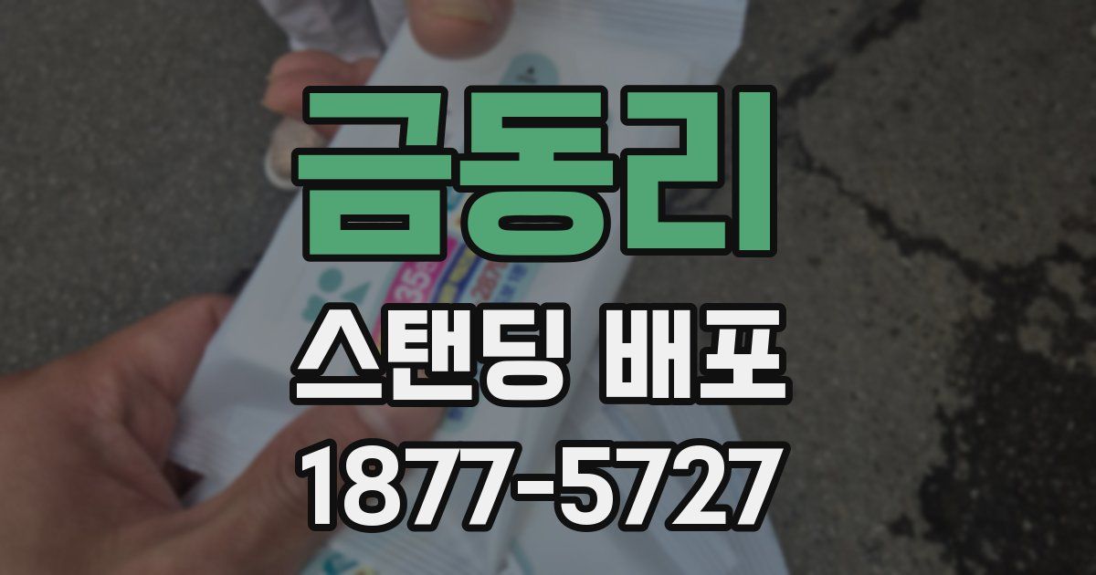 금동리 스탠딩 배포