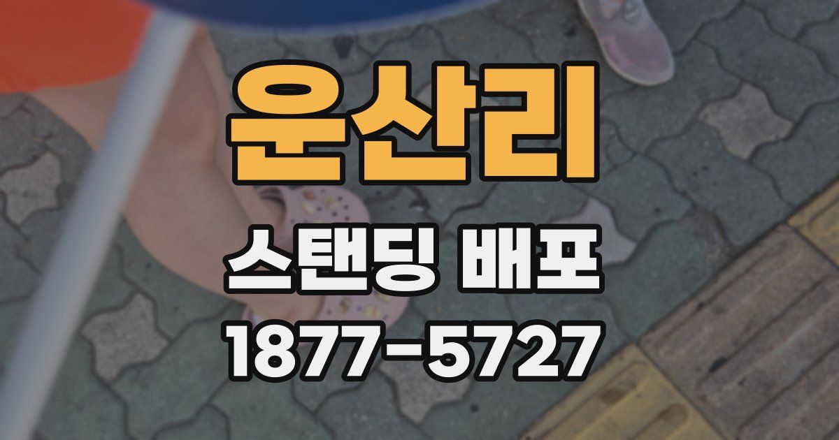 운산리 스탠딩 배포