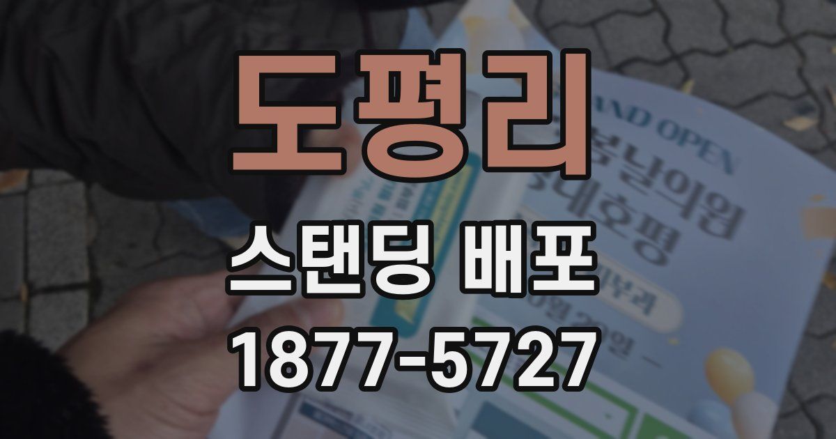 도평리 스탠딩 배포