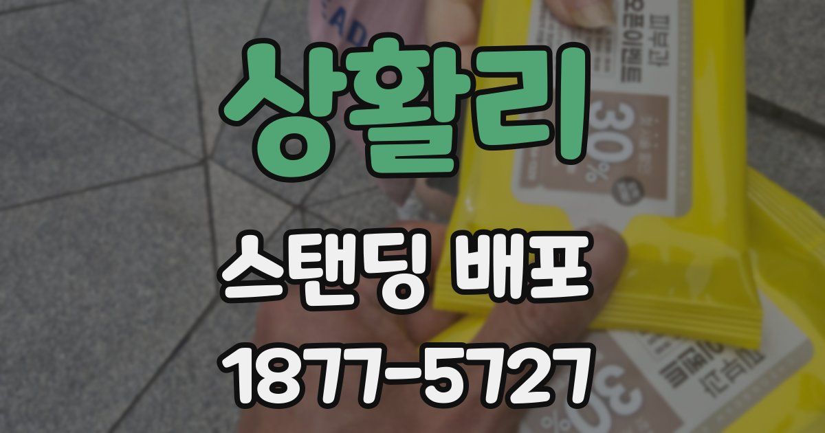 상활리 스탠딩 배포