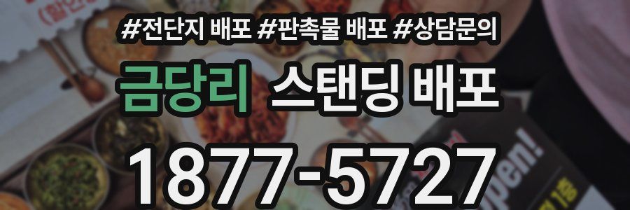 금당리 스탠딩 배포