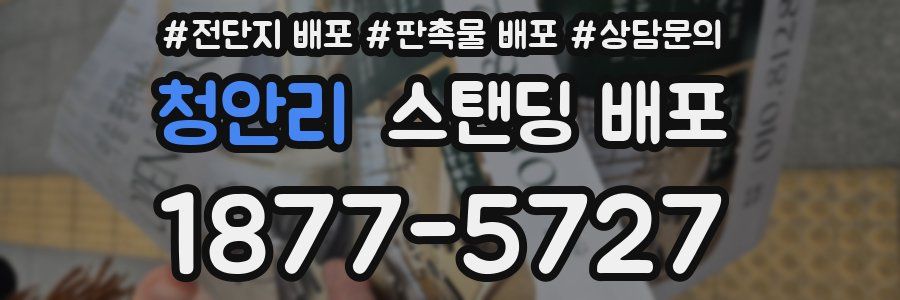 청안리 스탠딩 배포