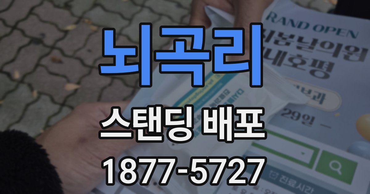 뇌곡리 스탠딩 배포