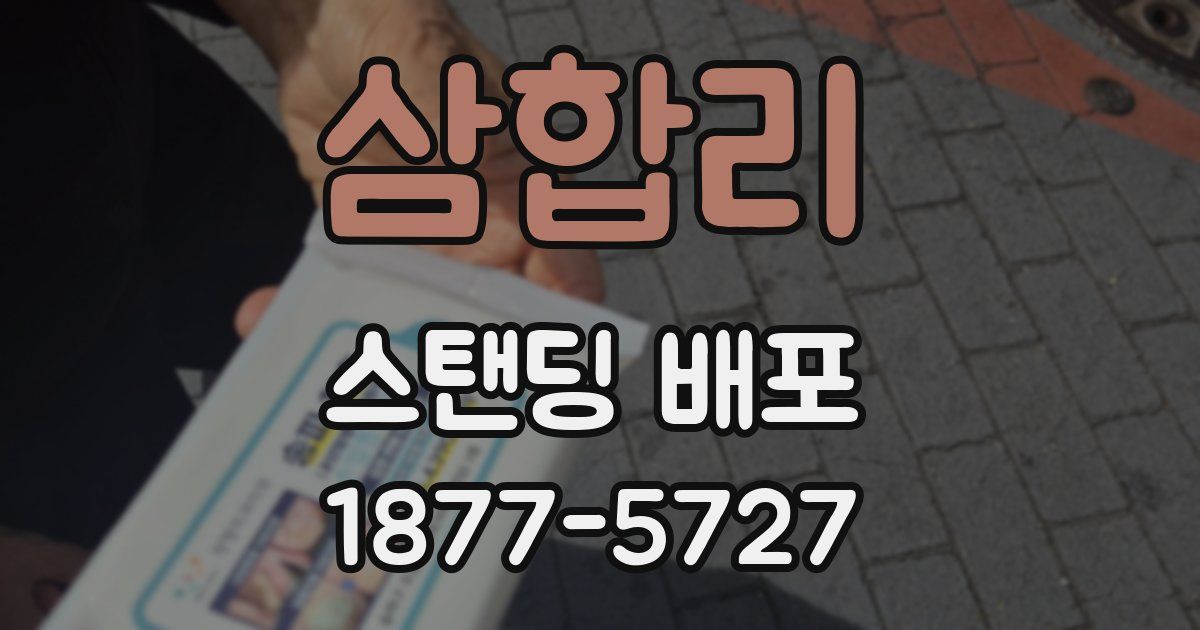 삼합리 스탠딩 배포