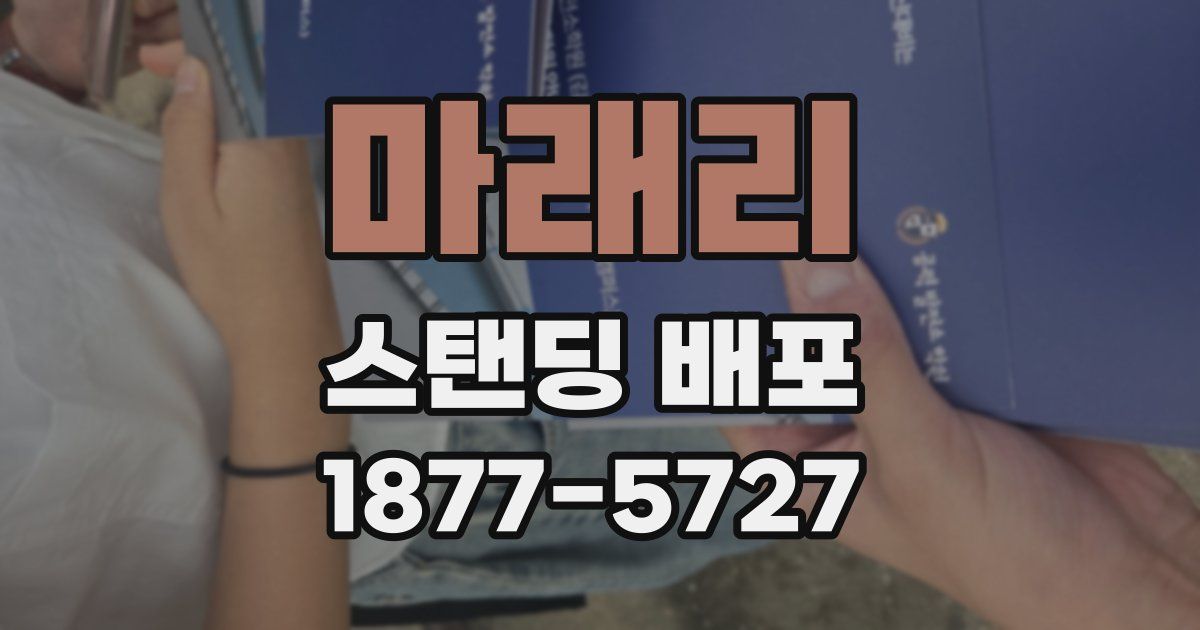 마래리 스탠딩 배포