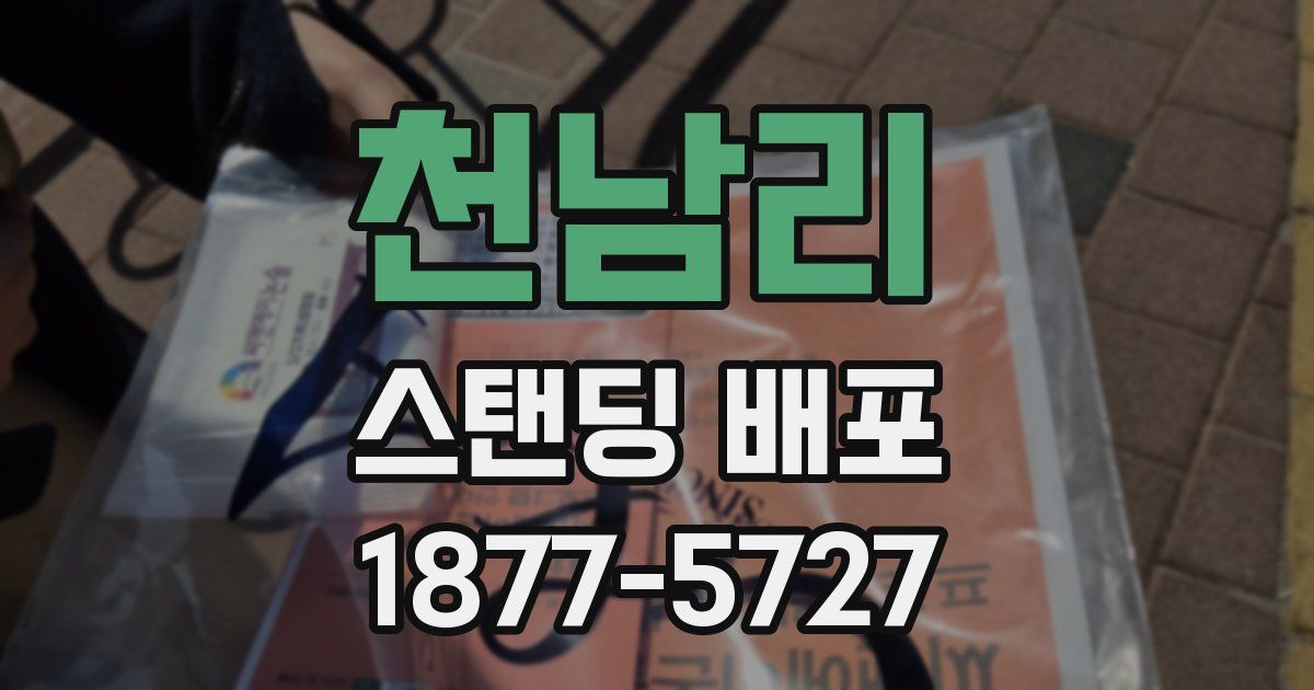 천남리 스탠딩 배포