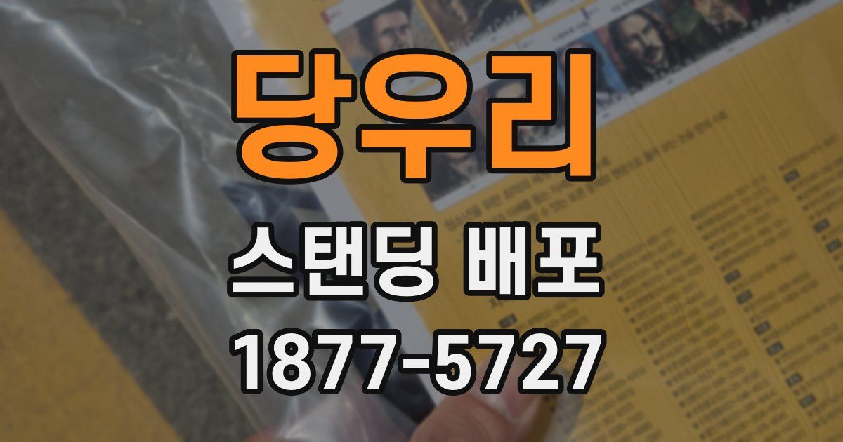 당우리 스탠딩 배포