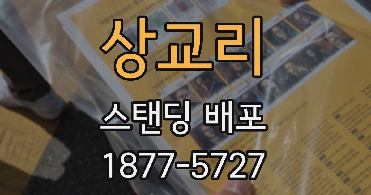 상교리 스탠딩 배포